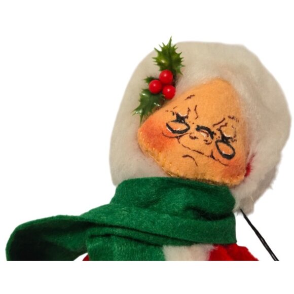 Annalee Dolls Mobilitee 1963 Vintage Mrs Claus Eyes Closed with  Muff - NWT - Picture 4 of 9